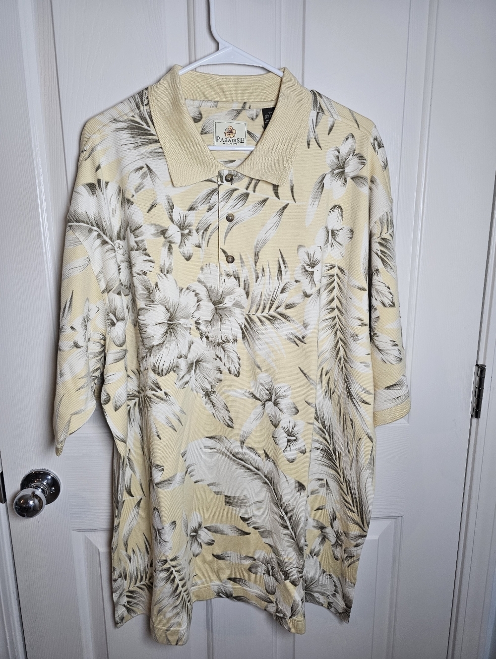 Paradise By Axis Mens Silk Cotton Hawaiian Beach Shirt Big And Tall Size 2XT